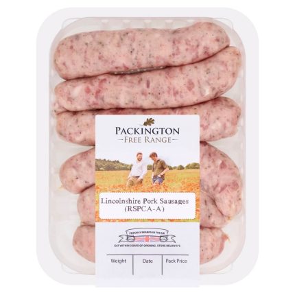 Packington Free Range Lincolnshire Sausages 480g