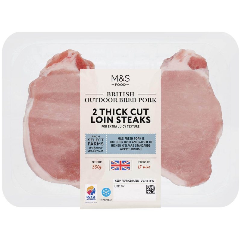 img-product-M&S British Outdoor Bred 2 Thick cut Pork Loin Steaks 350g